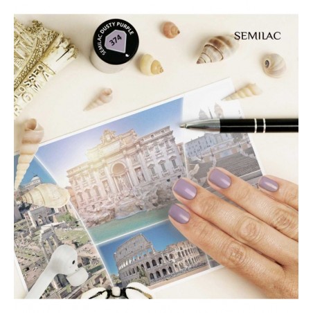 Гел лак 374 Dusty Purple Semilac