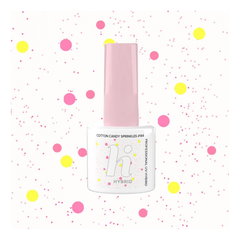 Гел лак 144 Cotton Candy Sprinkles Hi Hybrid