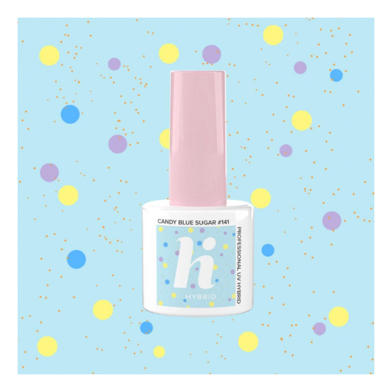 Гел лак 141 Candy Blue Sugar Hi Hybrid