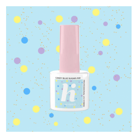 Гел лак 141 Candy Blue Sugar Hi Hybrid