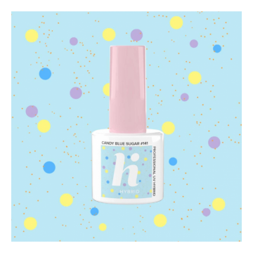 Гел лак 141 Candy Blue Sugar Hi Hybrid