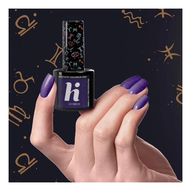 Гел лак 451 Amethyst Aquarius Hi Hybrid