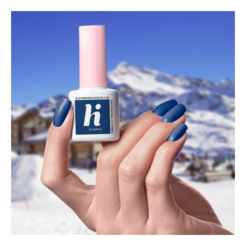 Гел лак 358 Blue Mirrored Goggles Hi Hybrid