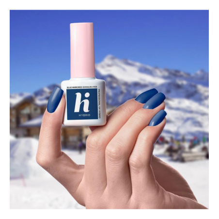 Гел лак 358 Blue Mirrored Goggles Hi Hybrid