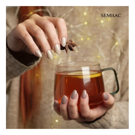 Гел лак 328 Chilled Beige Shimmer Semilac