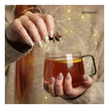 Гел лак 328 Chilled Beige Shimmer Semilac