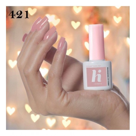 Гел лак 421 Elegant Nude Hi Hybrid