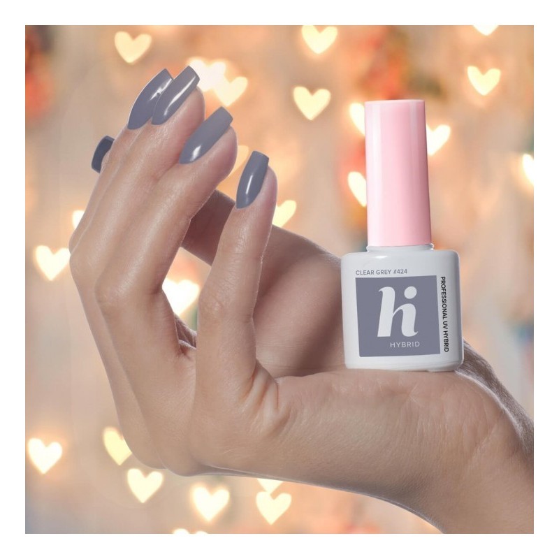 Гел лак 424 Clear Grey Hi Hybrid