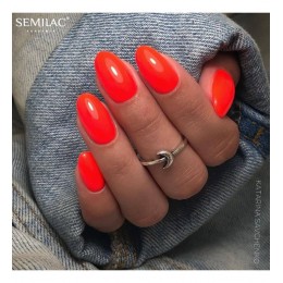 Гел лак 567 Neon Red Orange Semilac
