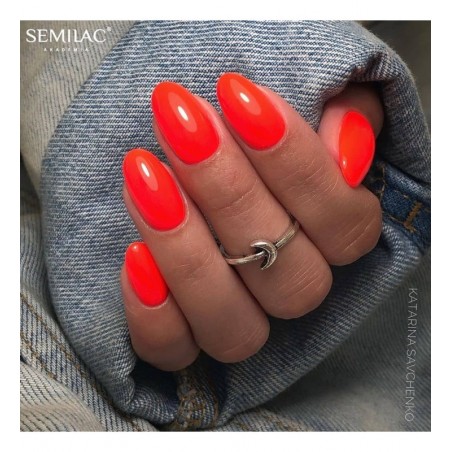 Гел лак 567 Neon Red Orange Semilac