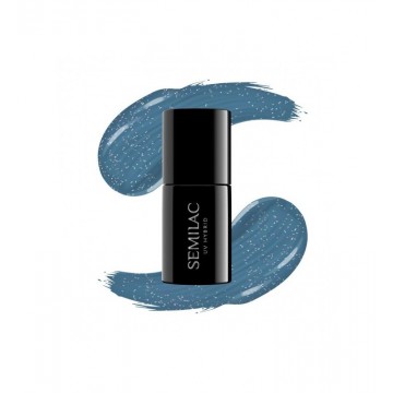 Гел лак 324 Sea Blue Shimmer Semilac