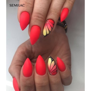 Гел лак 518 Neon Orange Semilac