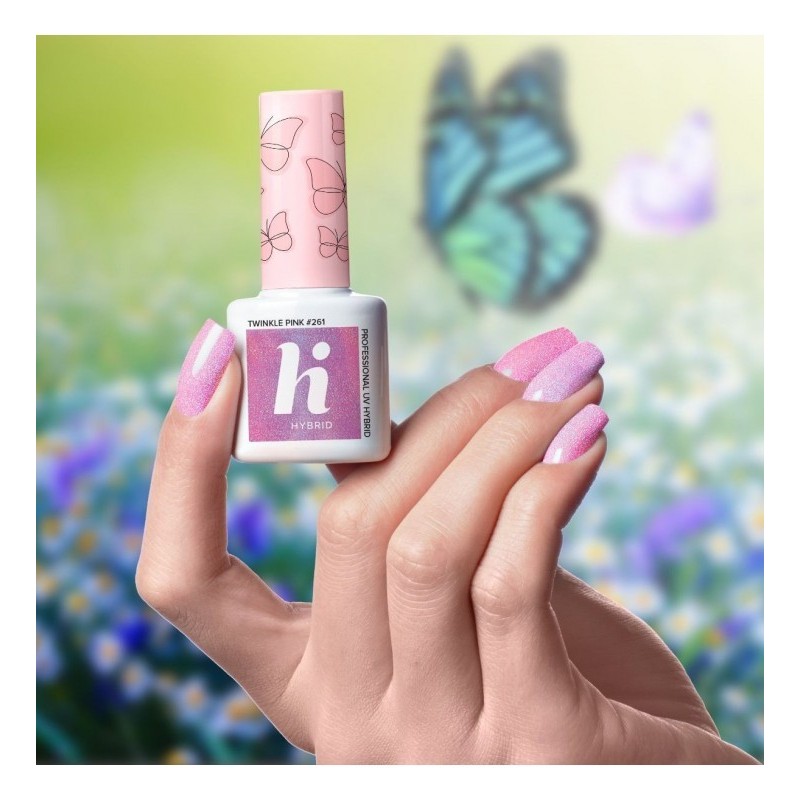 Гел лак 261 Twinkle Pink Hi Hybrid Гел лак 261 Twinkle Pink Hi Hybrid