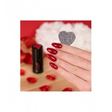 Гел лак 347 Pretty Red Glitter Semilac