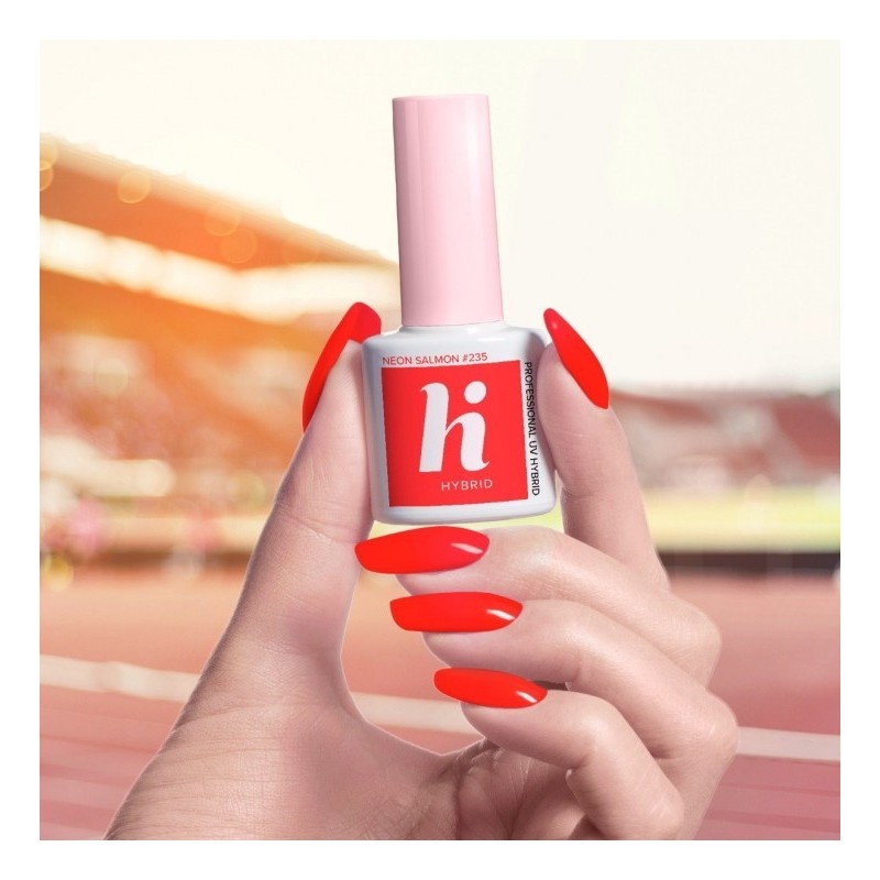 Гел лак 235 Neon Salmon Hi Hybrid