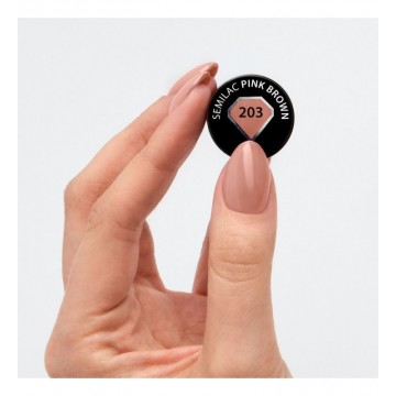 Гел лак 203 Pink Brown Semilac