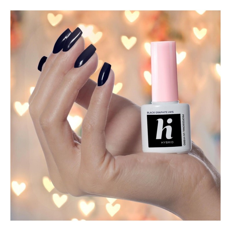 Гел лак 415 Black Graphite Hi Hybrid