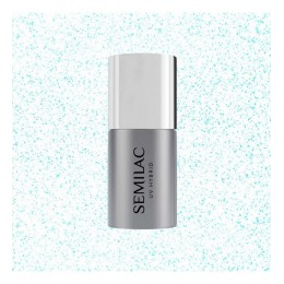 Топ със сини частици Semilac T18 Sparkling Blue
