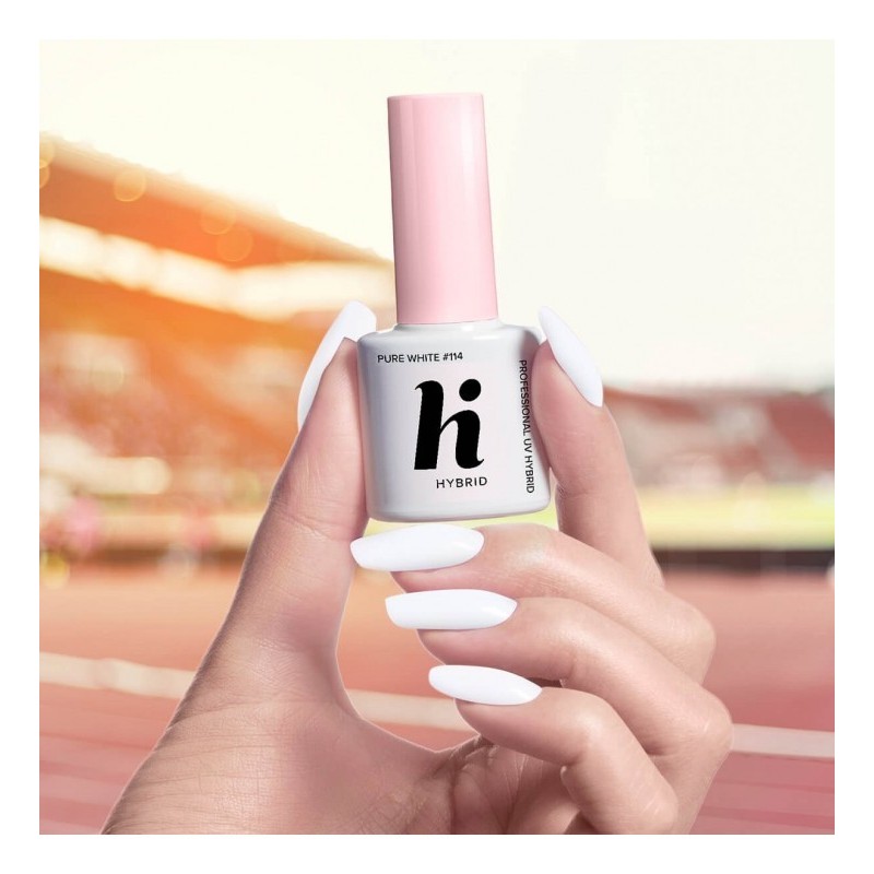 Гел лак 114 Pure White Hi Hybrid