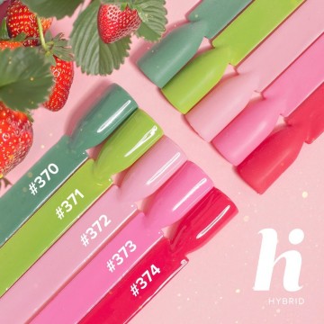Гел лак 374 Strawberry Red Hi Hybrid