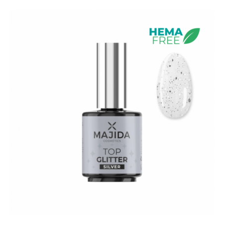 Топ със сребърни частици Majida Glitter Silver 15 мл.