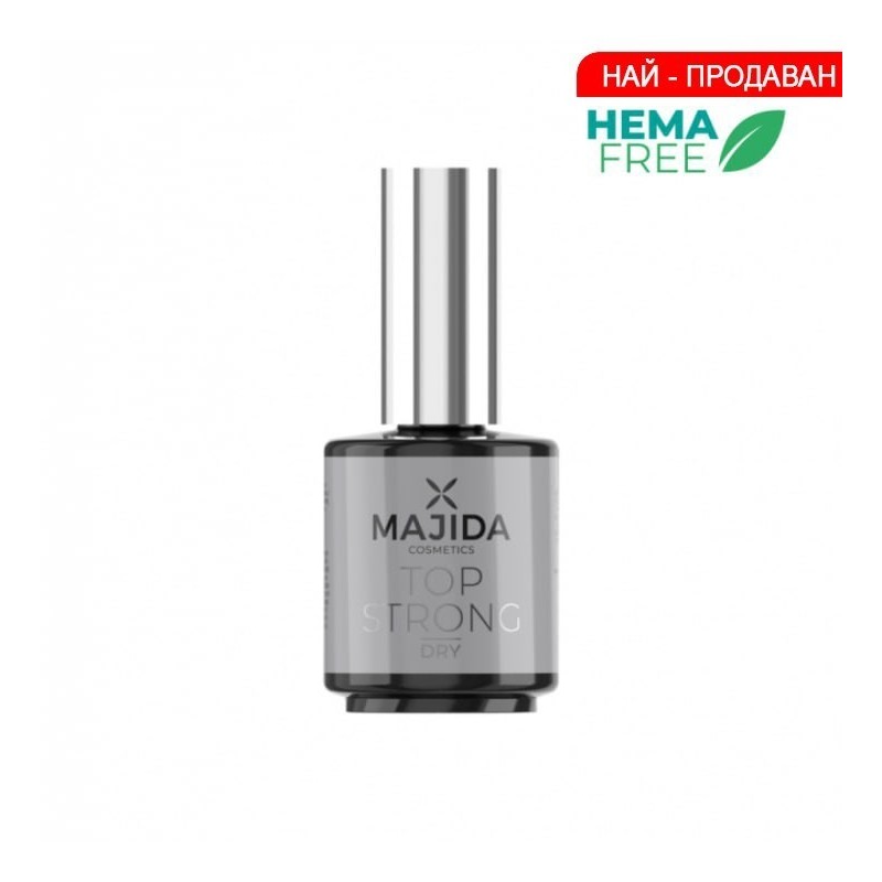 Топ без лепкав слой Majida Strong Dry 15 мл. Топ без лепкав слой Majida Strong Dry 15 мл.