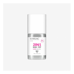 База и топ 2в1 за обикновен лак Semilac Hard & Glossy