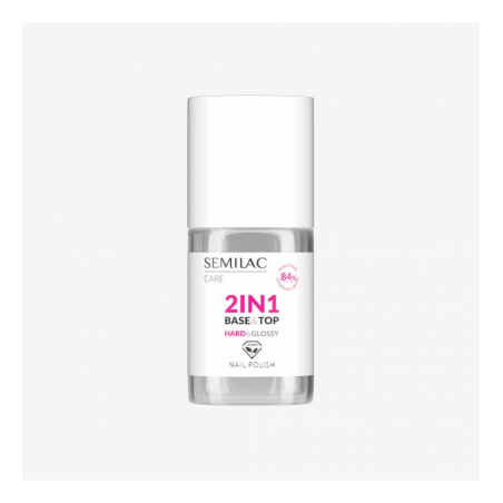 База и топ 2в1 за обикновен лак Semilac Hard & Glossy