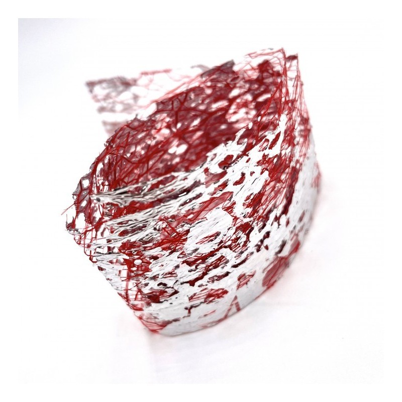 Фолио-мрежа за декорация Червено