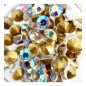 Камъчета обемни Crystal Clear AB злато