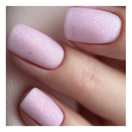 Топ с частици мат Semilac Т26 Peach Galaxy