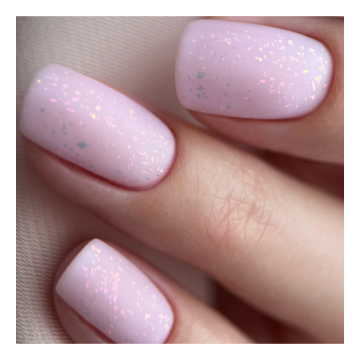 Топ с частици мат Semilac Т26 Peach Galaxy