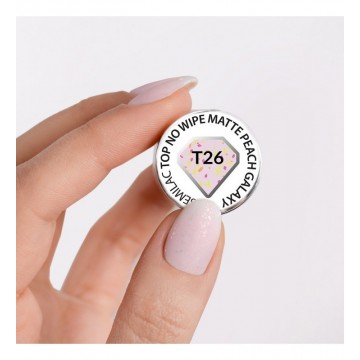 Топ с частици мат Semilac Т26 Peach Galaxy