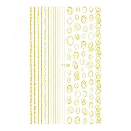 Лента за дизайн Златна F550