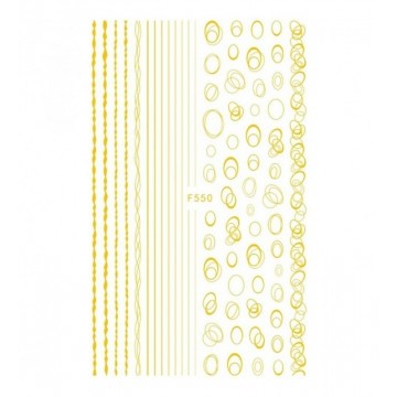Лента за дизайн Златна F550