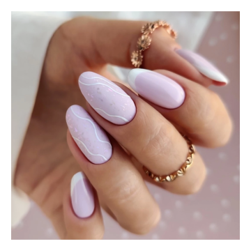 Топ с частици мат Semilac Т27 Violet Galaxy