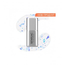 Топ със сини частици мат Semilac Т29 Snow Floe