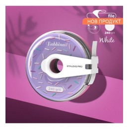 Абразивна лента Staleks 240 грит с резач - бяла