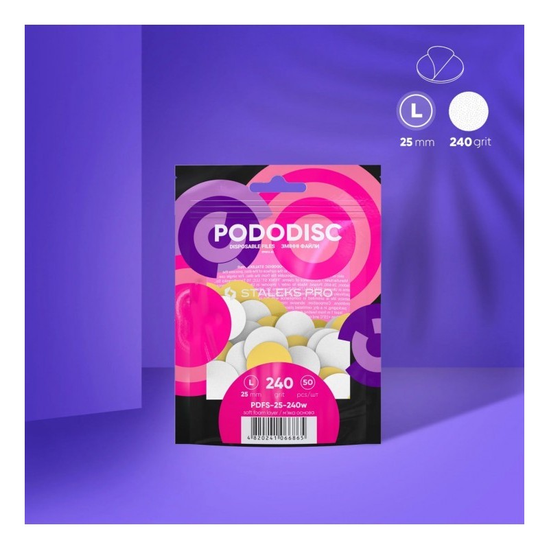 Абразиви за диск L 240 грит Staleks, 50бр. мека основа