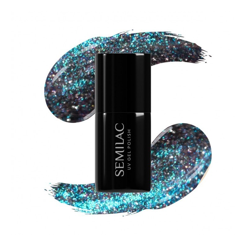 Гел лак 828 Grey Holo Semilac Гел лак 828 Grey Holo Semilac