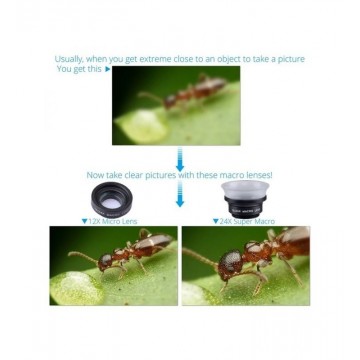 Макро обектив за телефон 2в1 Slim Apexel