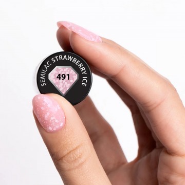 Гел лак 491 Strawberry Ice Semilac