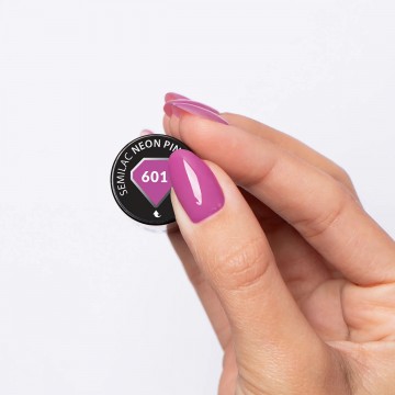 Гел лак 601 Neon Pink Punch Semilac