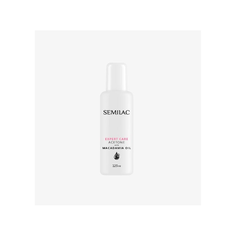 Ацетон Semilac Expert Care с масло от макадамия 125 мл. Ацетон Semilac Expert Care с масло от макадамия 125 мл.