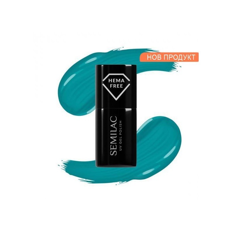 Гел лак 443 Spooky Blue Semilac