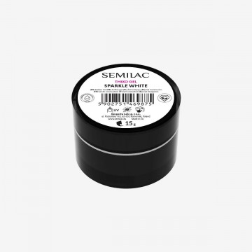 Гел Semilac Thixo Sprakle White 15 мл.