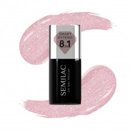 Гел в шише 805 Smart Builder Glitter Dirty Nude Rose Semilac 7 мл.