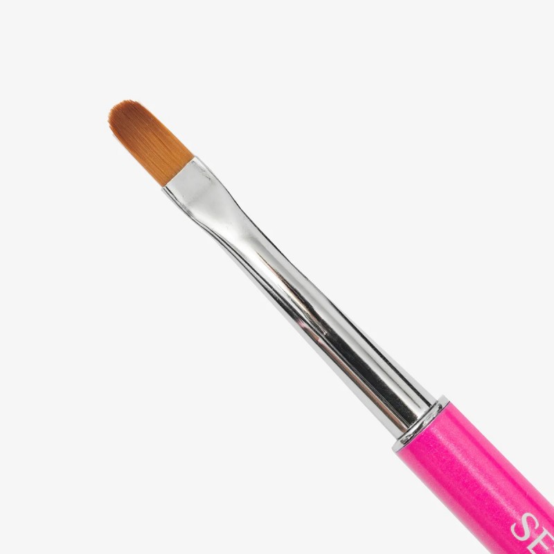 Четка за гел 2в1 Semilc розова