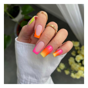 Гел лак 424 Orange Euphoria Semilac