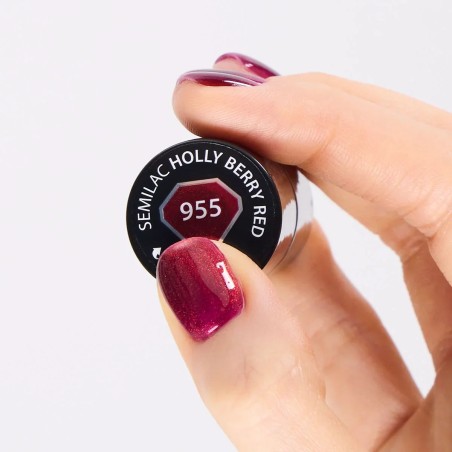 Гел лак Semilac 955 Holly Berry Red